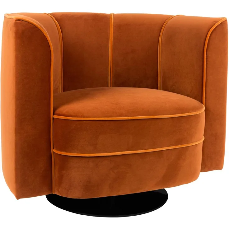 DutchBone Lounge Sessel FLOWER ORANGE 86x74x76 cm