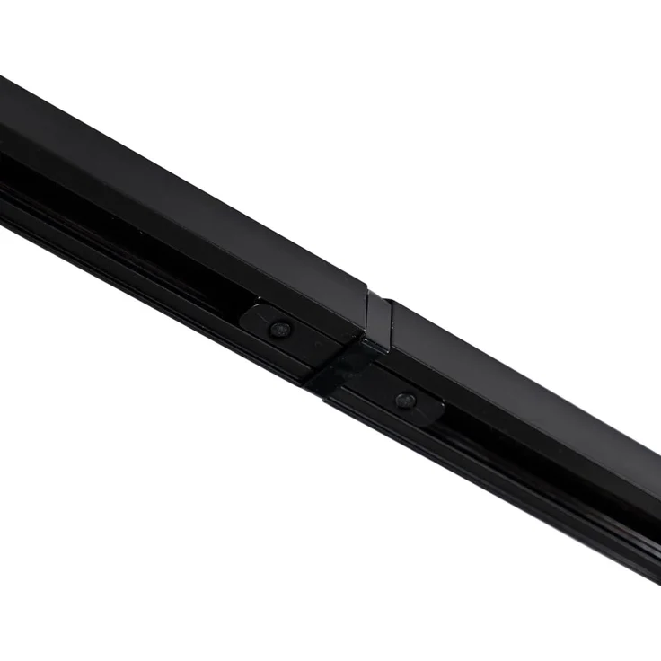 Qazqa Schienensystem-Sets Jeana, ohne Leuchtmittel, GU10, Schwarz, Modern, Aluminium, Deckenstrahler 10-flammig – Bild 8