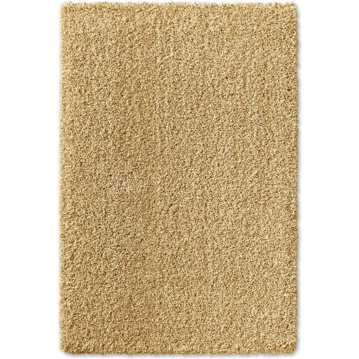 TaraCarpet Langflor-Teppich Ragolle Twilight, rechteckig, Höhe: 60 mm, Shaggy Hochflorteppich gold Wohnzimmer Schlafzimmer 080x150 – Bild 1