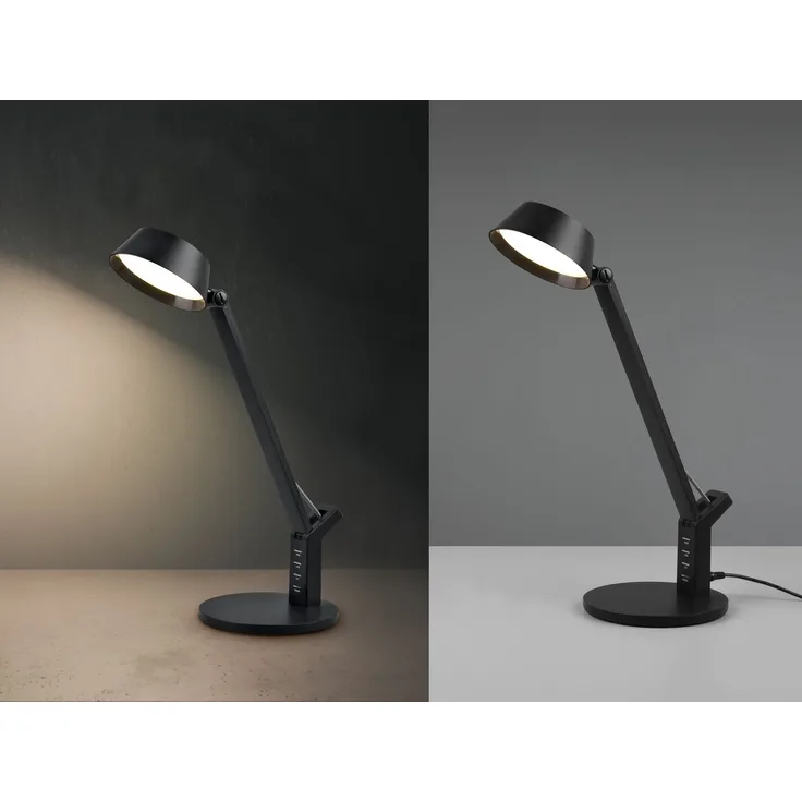LED Schreibtischleuchte AVA dimmbar, mit USB Ladefunktion & Tageslicht, 40cm