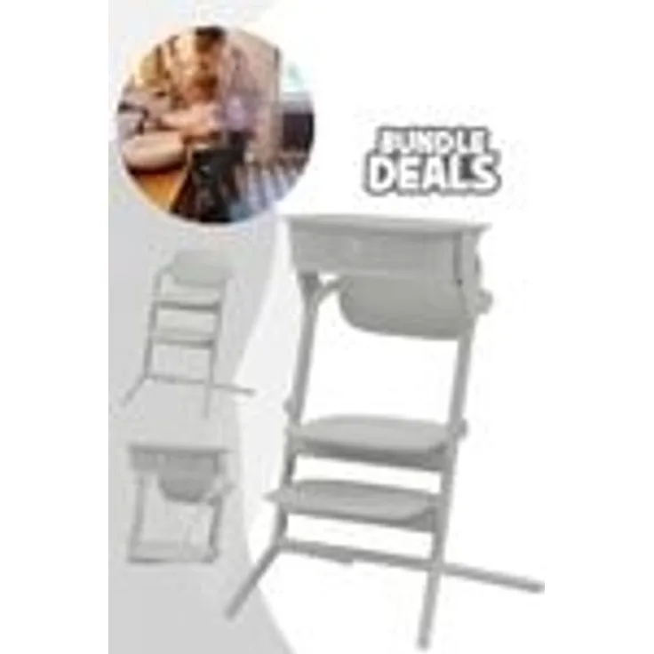 Cybex Lemo Hochstuhl inkl. Learning Tower / Lernturm-Aufsatz Suede Grey