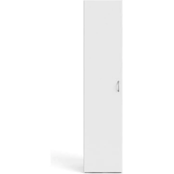 Dmora - 1-Tür MehrzweckschrankMelanie, Multifunktionale Möbel, Schuhschrank, Besenschrank, 42x39 h175 cm, Weiß – Bild 6