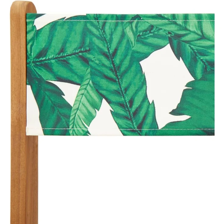 vidaXL Gartenstühle 6 Stk. Klappbar Grün Stoff und Massivholz 3214623 – Bild 9