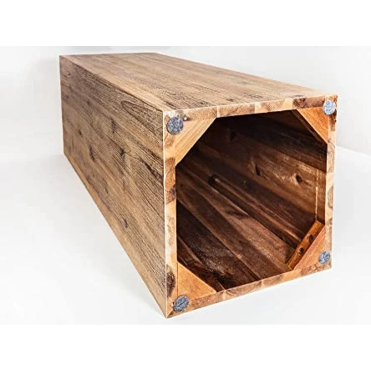 riess-ambiente Beistelltisch COLUMNA 50cm natur / teakgrau (Einzelartikel, 1-St), Wohnzimmer · Massivholz · Akazie · gekälkt · Deko-Blumensäule – Bild 6