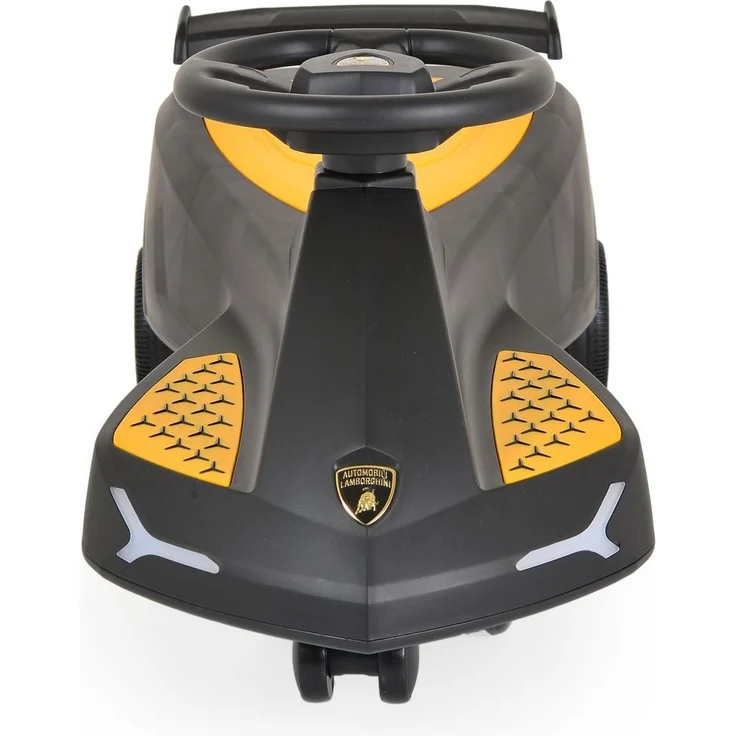 Moni Kinder Rutschfahrzeug Lamborghini Swing Car Musikfunktion Lichter bis 110kg schwarz – Bild 2
