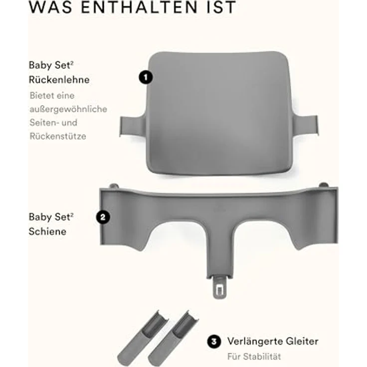 Stokke Tripp Trapp® Baby Set² Storm Grey, 15 x 25 x 40 cm – Bild 5