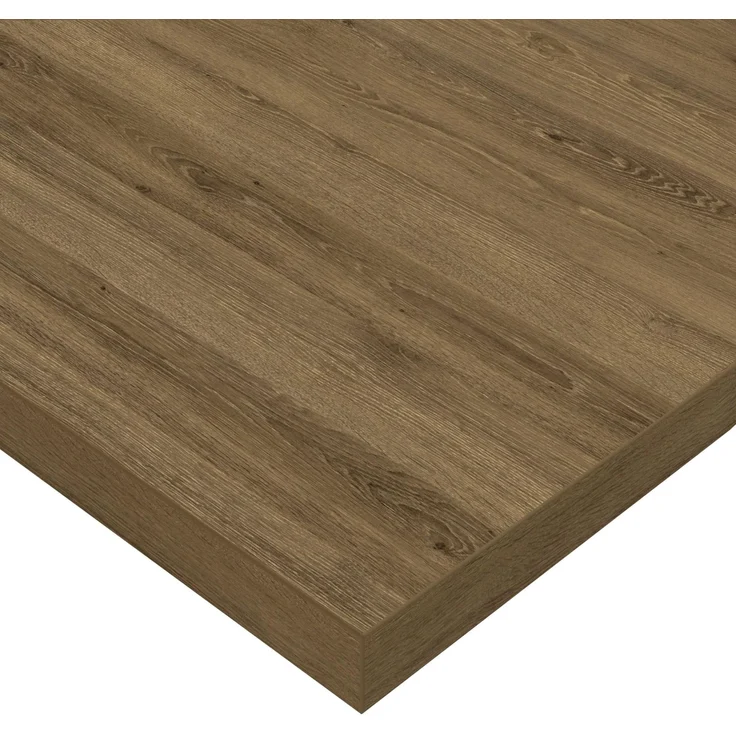POKAR Tischplatte 160x80 cm | Schreibtischplatte 25 mm Stärke | Ideal für höhenverstellbare Schreibtische und Esstisch | Robuste und Langlebige | Made in Europe | Eco Eichen Davos