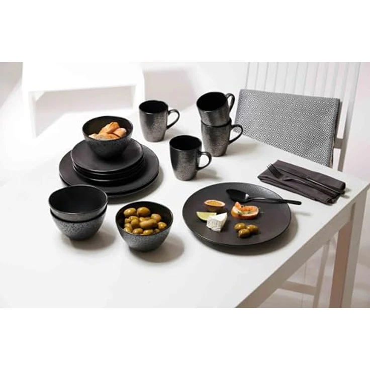 Becher 370ml 6er Set Kitwe schwarz – Bild 4
