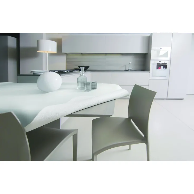 GEMITEX Tischschoner Made in Italy rutschfest, stoßfest, doppelseitig, weiß/weiß, 140x180 cm, dekoriert und schützt Ihren Tisch vor Stößen, Kratzern und Flüssigkeiten, mit Overlock-Rand