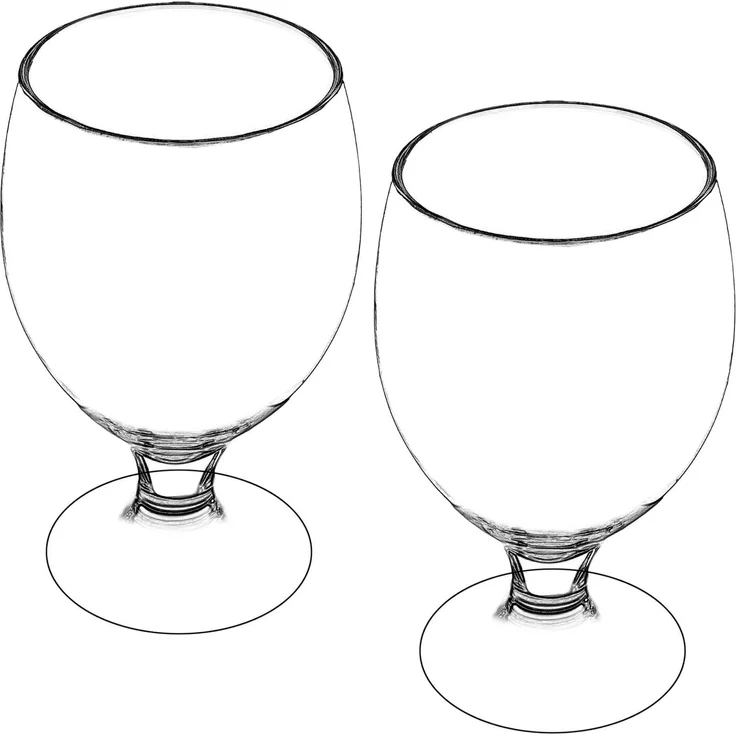KADAX Biergläser Becher hoch 370ml 2 Stk – Bild 5