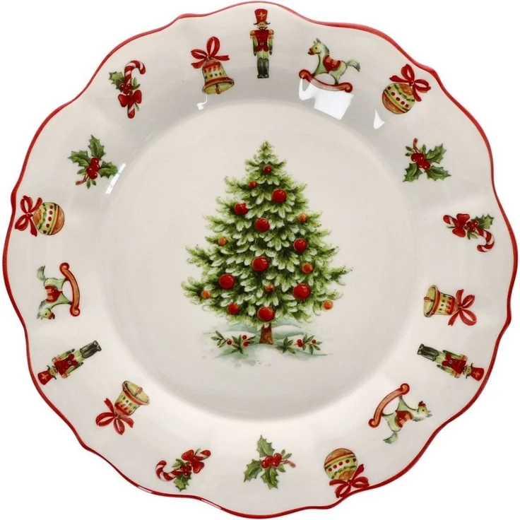 MamboCat Speiseteller Maestro Natale Gebäckteller Keramik Speiseteller Weihnachten – Bild 1