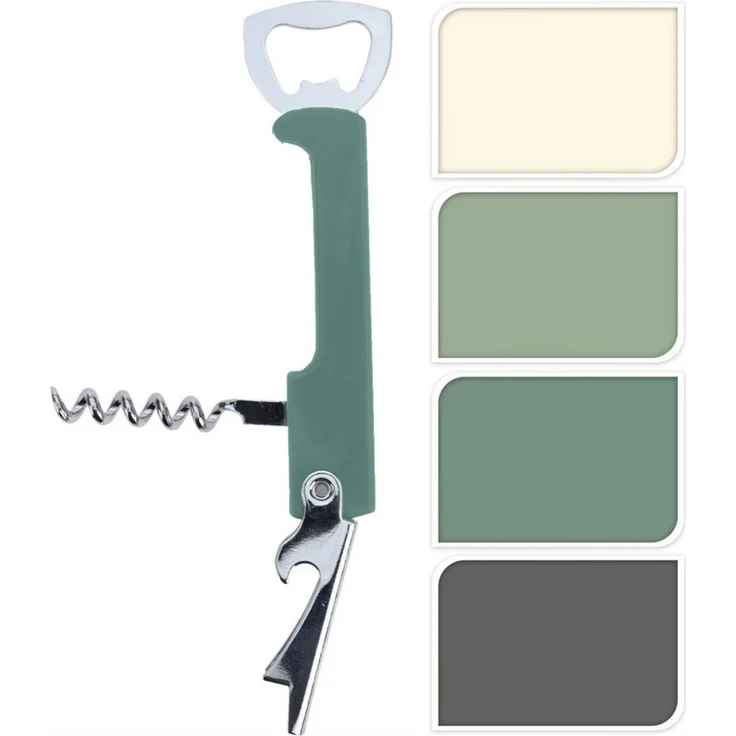 Koopman Flaschenöffner Korkenzieher Weinöffner Klappbar Bunt 2 er Set (Set, 2-tlg, Packung), 2tlg, Edelstahl, Korkenzieher, Bieröffner, Weinkorkenzieher – Bild 3