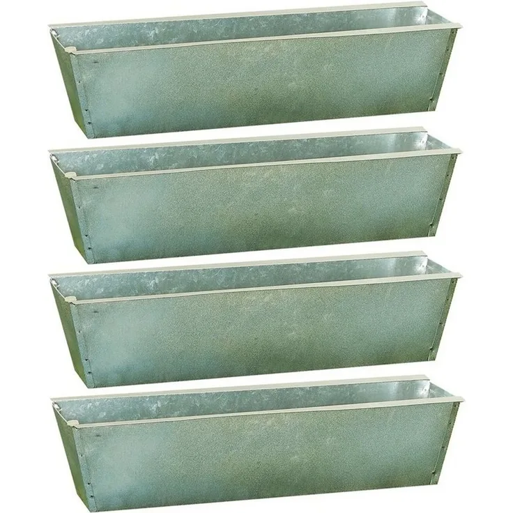 HTI-Living Pflanzkübel Pflanzkasten für Palette 4er-Set (Set, 4 St, 4 rechteckige Pflanzkasten), Pflanztopf Blumentopf Blumenschale