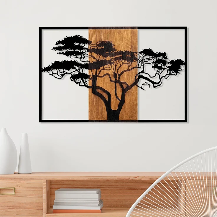 Wallity Wanddekoobjekt 100% WOODEN (Thickness: 3 cm) / METAL, 90 x 58 cm L3153 – Bild 2