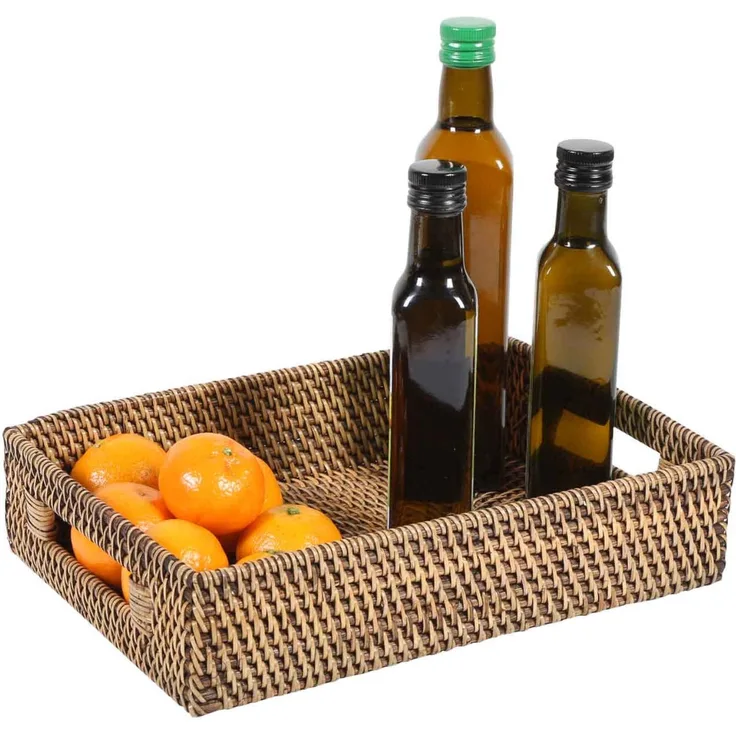 Rattan Tablett Lisa rechteckig L