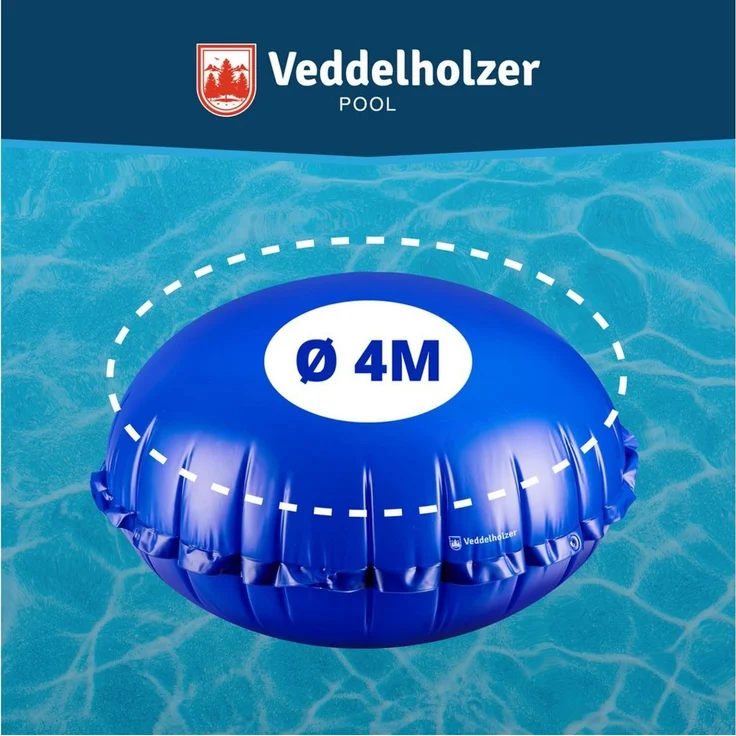 Veddelholzer aufblasbare Whirlpoolabdeckung Poolkissen Winter Ø4 m Luftkissen Set Inkl. 15 m Befestigungsseil, Pool Zubehör zur Überdachung Abdeckung – Bild 2