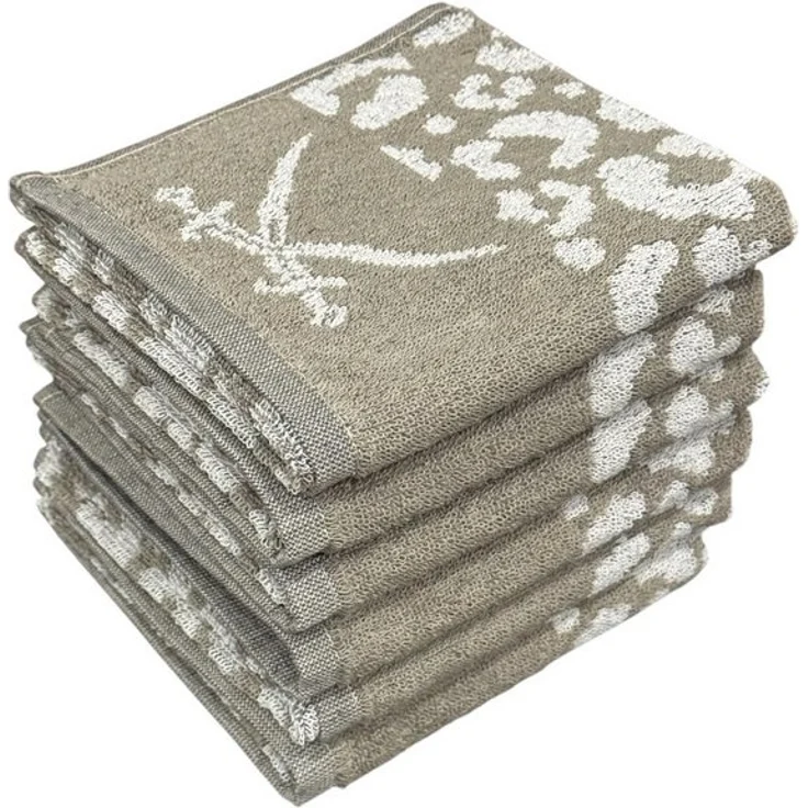 Sansibar Sylt Handtuch Set 6-teiliges Gästetuch Set LEO, hochwertige Handtücher edles Design, Baumwolle (Spar-Set, 6-St), 100% Baumwolle, langlebig, saugstark, leicht gezwirnt – Bild 3