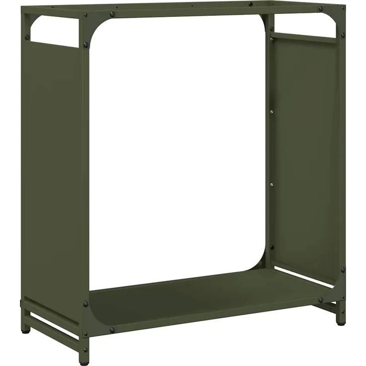 vidaXL Brennholzregal Olivgrün 60x28x65 cm Kaltgewalzter Stahl 864202