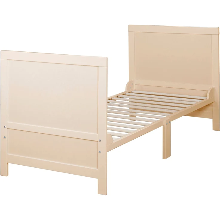 roba Babybett EASY SLEEP 70 x 140 cm inkl. Umbauecken + Matratze safe asleep® Roll Air - Mitwachsendes Gitterbett 3-fach höhenverstellbar - 3 Schlupfsprossen - Holz natur – Bild 9