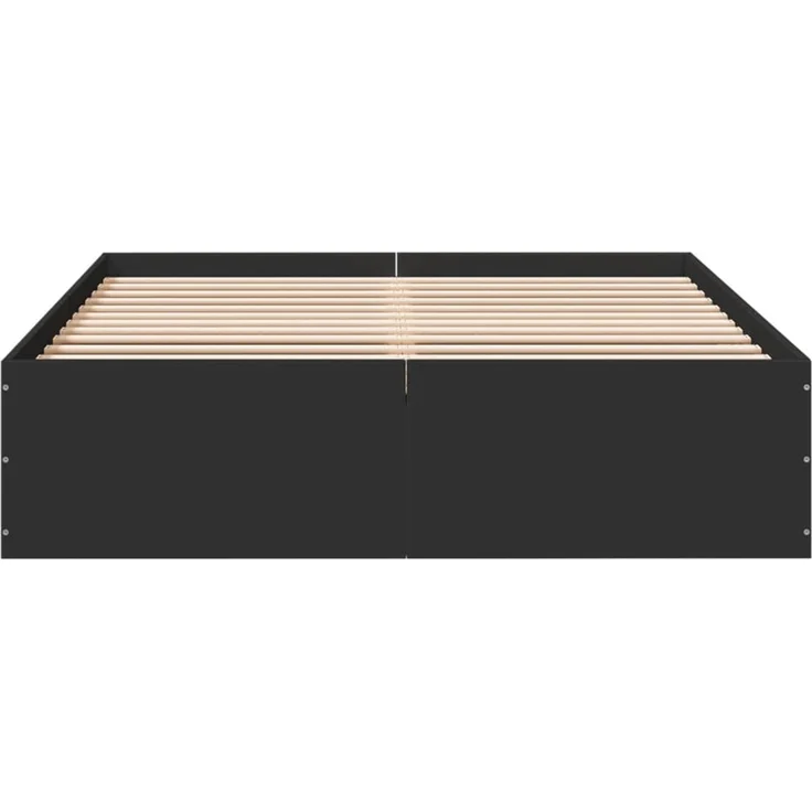 vidaXL Bettgestell Schwarz 120x200 cm Holzwerkstoff 3281022 – Bild 3