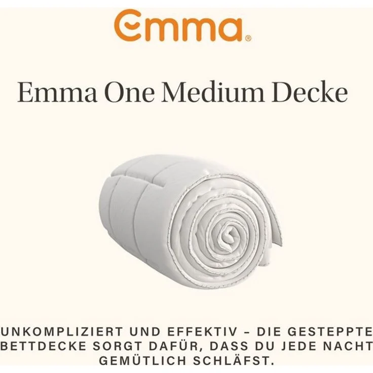 Emma Microfaserbettdecke Emma One Medium Decke, Gesteppte Decke für durchgehend gemütliche Nächte – Bild 2