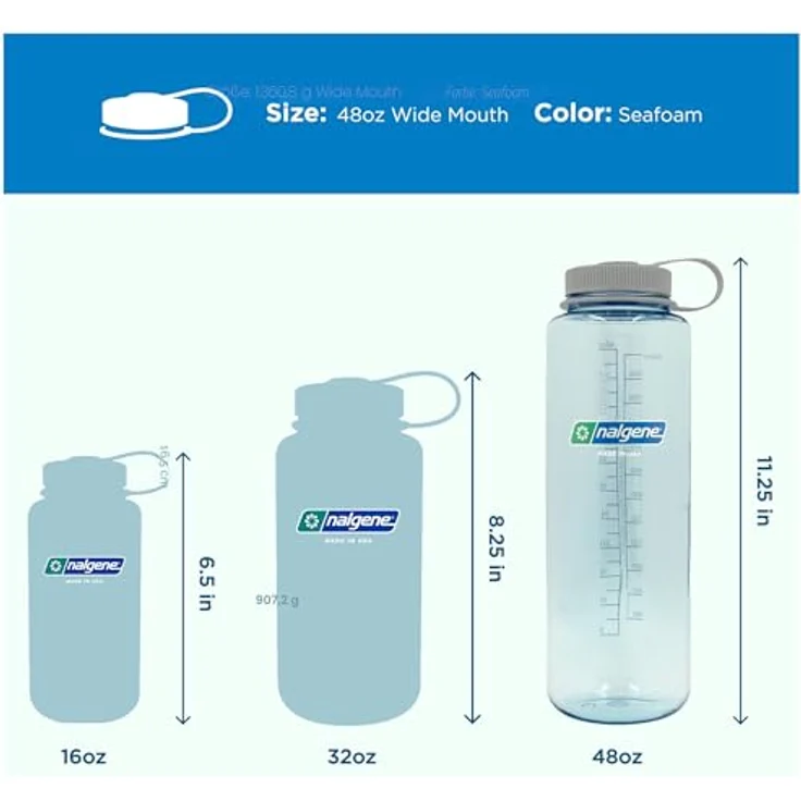 Nalgene Trinkflasche 'WH Silo Sustain' seafoam, 48oz – Bild 6