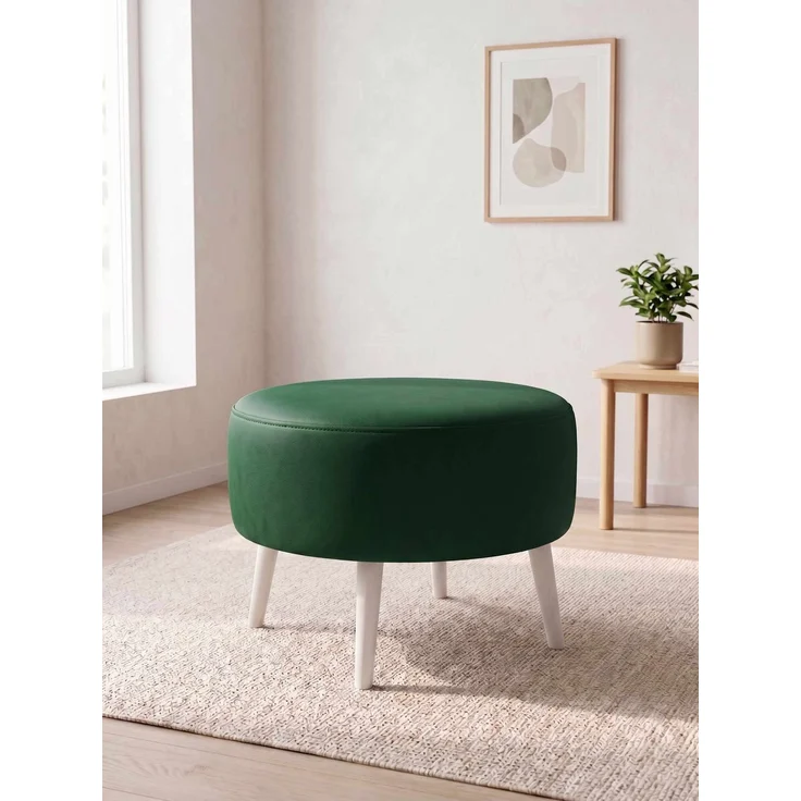 Hanah Home 'Az-Ovl-02-Byz - Green' Pouffe, Grün, 60 x 42 x 60 cm – Bild 1