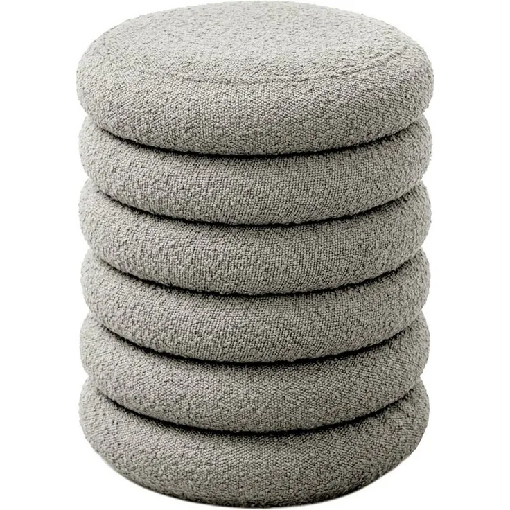 SVITA Stauraumhocker BLOSSOM XS, Pouf, Mit Stauraum, Bouclé-Bezug, Bequeme Polsterung, Modern