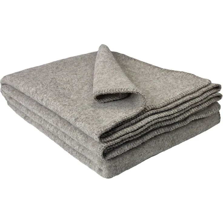 Wohndecke Wohndecke Wolldecke 100% Schurwolle 150 x 200 cm "Selva", STTS
