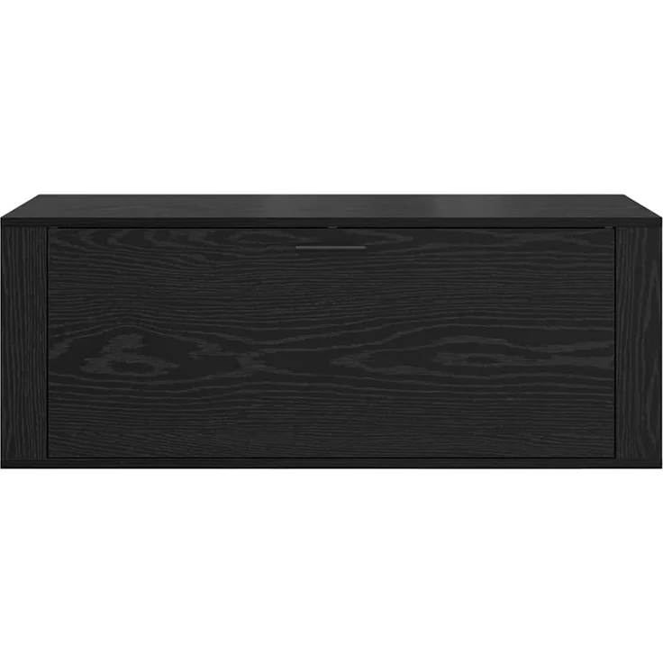 vidaXL Schuhschrank mit Regal Schwarz Eichen-Optik 100 x 35 x 38 cm 881020 – Bild 5