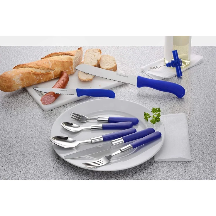 37-teiliges Starter-Set mit blauen Griffen, Serie MILANO – Bild 4