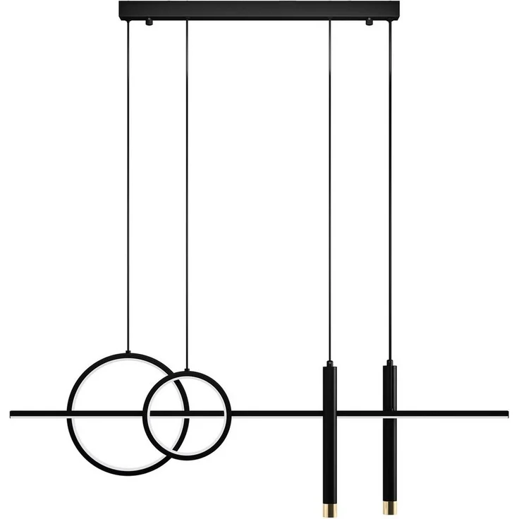 doporro LED Pendelleuchte Hängeleuchte LED Kronleuchter Höhenverstellbar mit 3 Farbtemperaturen – Bild 5