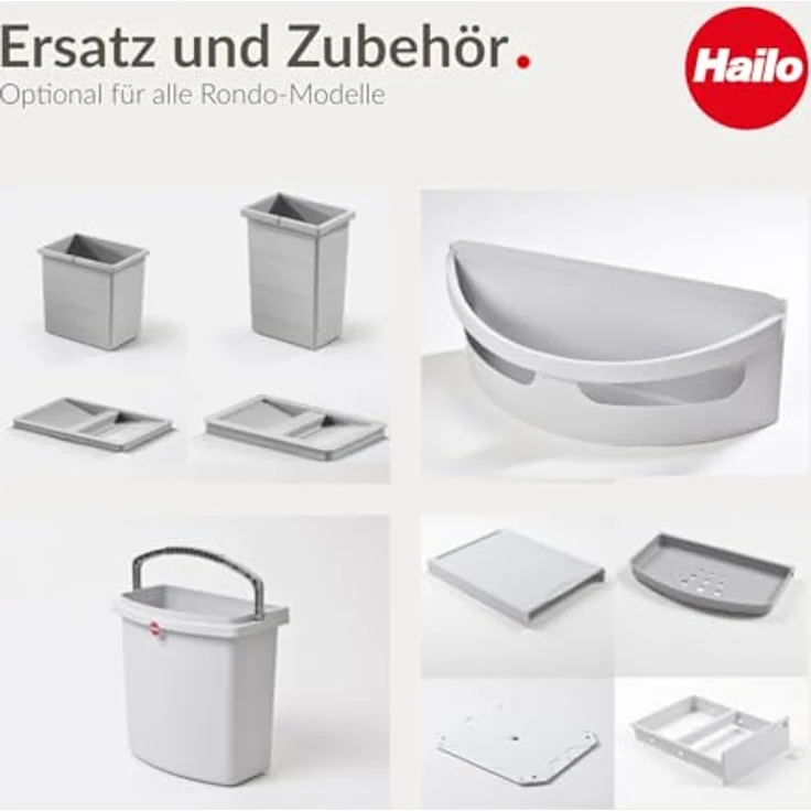 Abfallsorter RONDO-1 Plus / Hailo Rondo 90. 2/36 (3645-12) / Abfalleimer / Abfallsammler / Mülleimer / Eckschrank – Bild 8