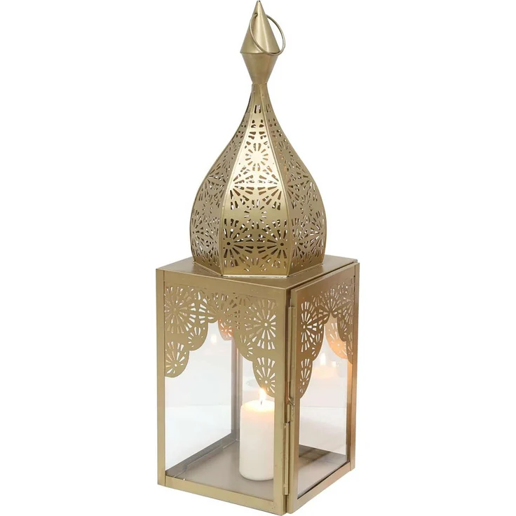 Orientalisches Windlicht Modena Gold L – Bild 6