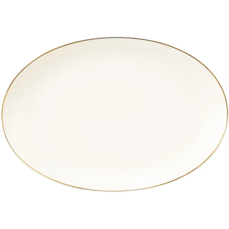 Seltmann Weiden Savona Servierplatte 35,1x24,2 cm Goldlinie – Bild 1