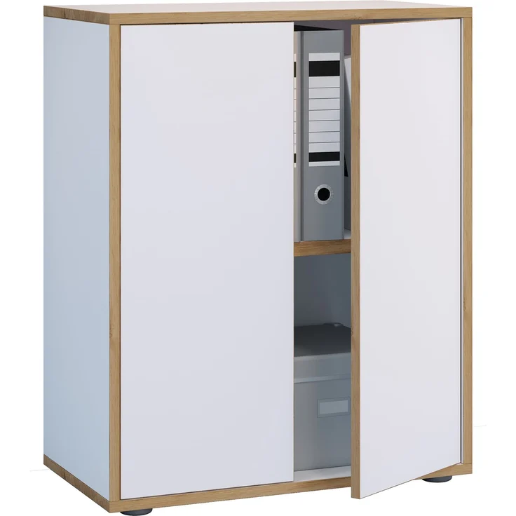 VCM Büroschrank Salia 920720 Weiß H. 74 x B. 60 x T. 33 cm – Bild 1