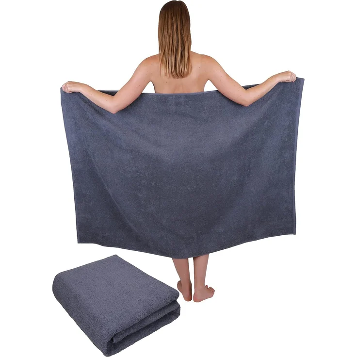 Betz Badetuch 2 Stück Maxi Duschtücher XXL Berlin Größe 100x150cm, 100% Baumwolle