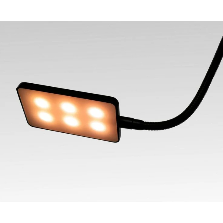 kalb Bettleuchte Flexible 4W LED Leseleuchte Nachttischlampe Bettlampe schwarz, 2er Set schwarz, warmweiß