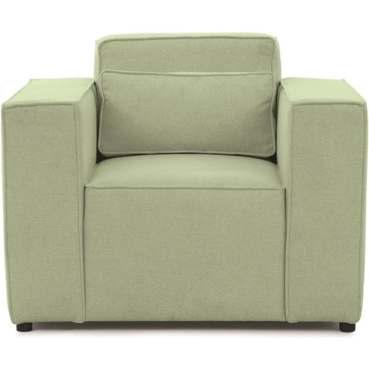 Sessel Designersessel WALDO in Stoff Brooklyn Hellgrün – Bild 2