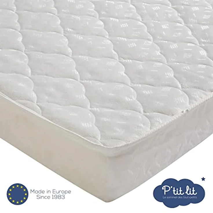 P'tit Lit - Unentbehrliche Babymatratze - 60x120 cm - Klimatisiert: 1 Sommerseite / 1 Winterseite - Oeko Tex® – Bild 5