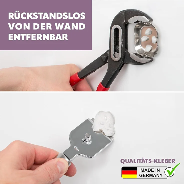Bad-Serie PIAZZA - Handtuchhaken 2er Set inkl. Klebeset, aus Edelstahl matt – Bild 6