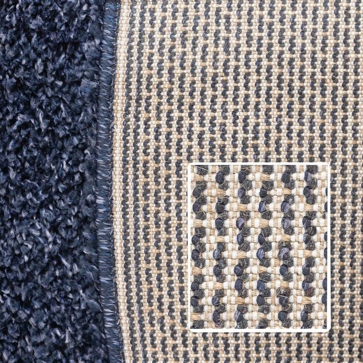 SIMPEX24 Teppich Unicolor - Einfarbig, Rund, Höhe: 30 mm, Einfarbig Shaggy Teppich Wohnzimmer Langflor Versch. Farben und Größen – Bild 3
