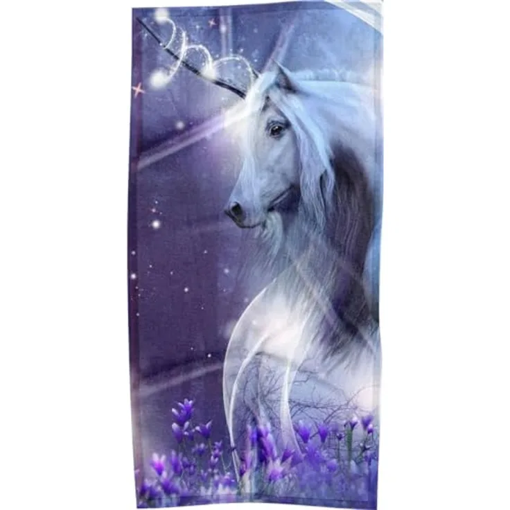 Tinisu Handtuch Einhorn Handtuch Strand Unicorn Badetuch 70x140cm