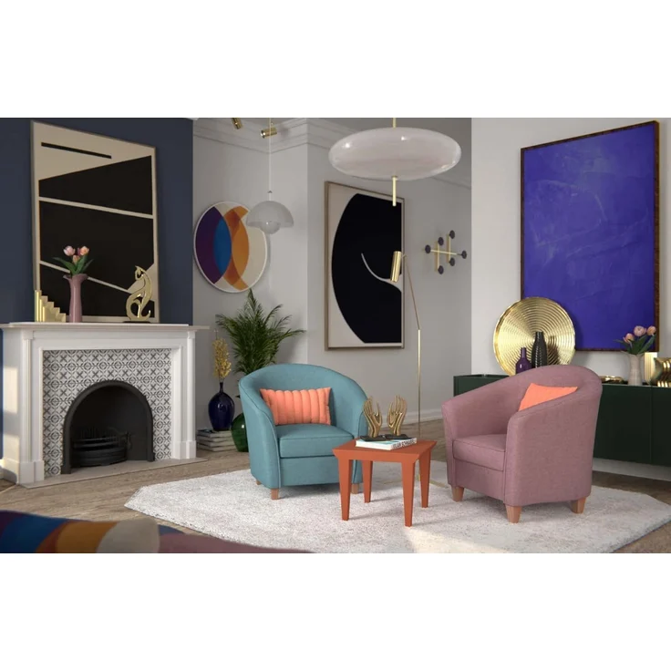 Kartell Bubble Club, Tisch, Erdrot – Bild 2