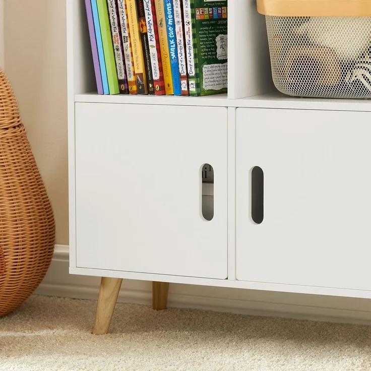 SoBuy KMB58-W Kinderregal, MDF, Lackiert, Weiß, 60 x 103 x 30 cm – Bild 5