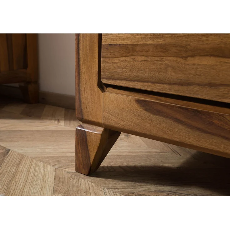 Highboard Sheesham 100x45x150 braun lackiert ANCONA #130 – Bild 7