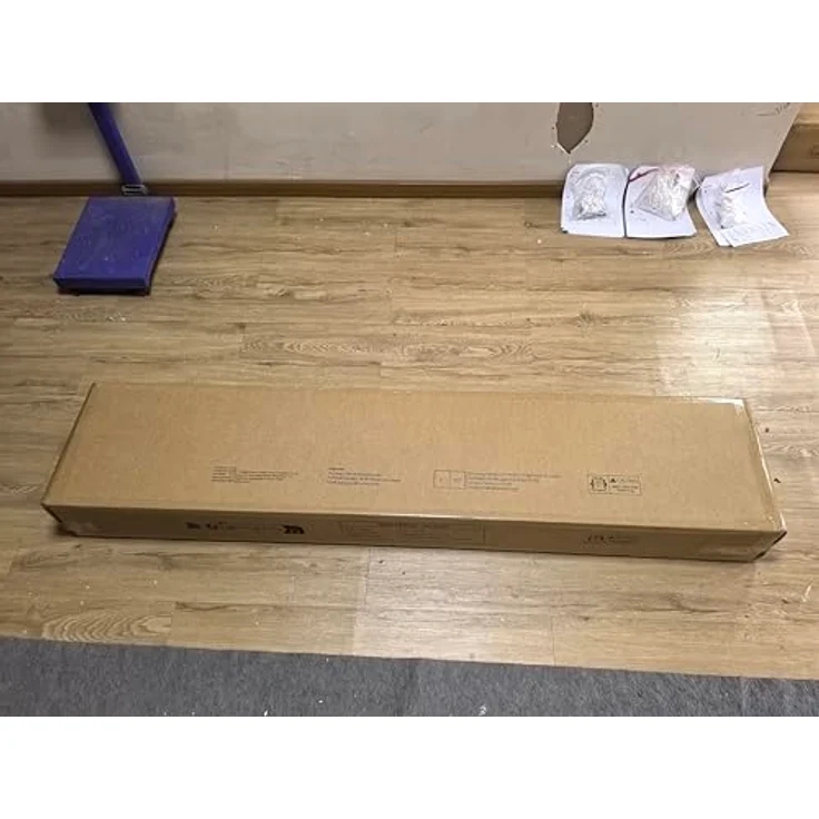 LITTLE TREE Konsolentisch 160 cm, Landhaus Sofatisch mit holzoptik, Schmaler Flurtisch in Braun für Wohnzimmer & Eingangsbereich, Stabile Ablage, Einfacher Aufbau – Bild 14