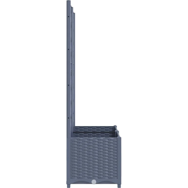 vidaXL Garten-Pflanzgefäß mit Spalier Blaugrau 80 x 40 x 136 cm PP 318251 – Bild 4