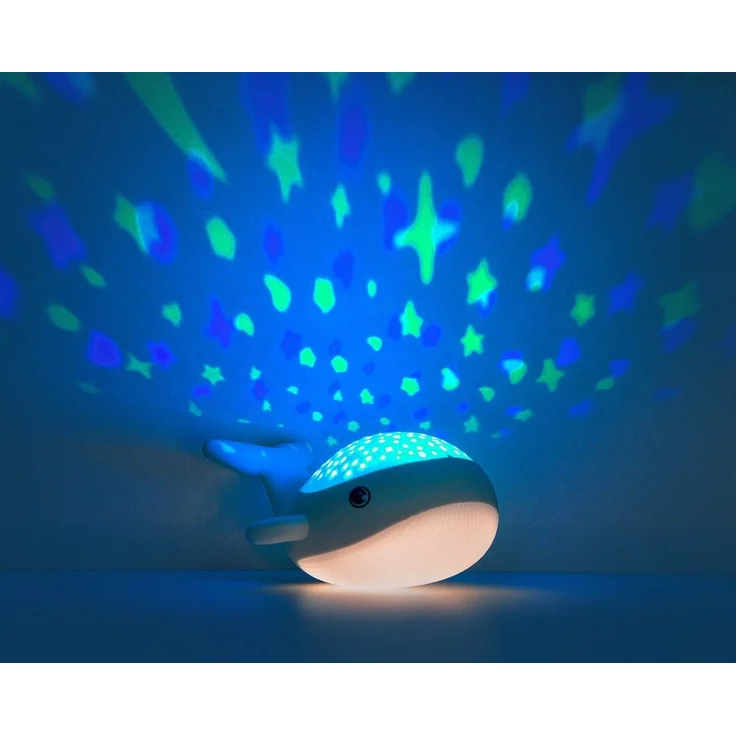 USB-Nachtlicht Sternenhimmel Willy Whale 16 cm Gra – Bild 1