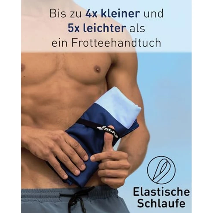 Fit-Flip Strandtuch XXL Mikrofaser, leicht und schnelltrocknend, sandfrei und schmutzabweisend, 90x200cm – Bild 5